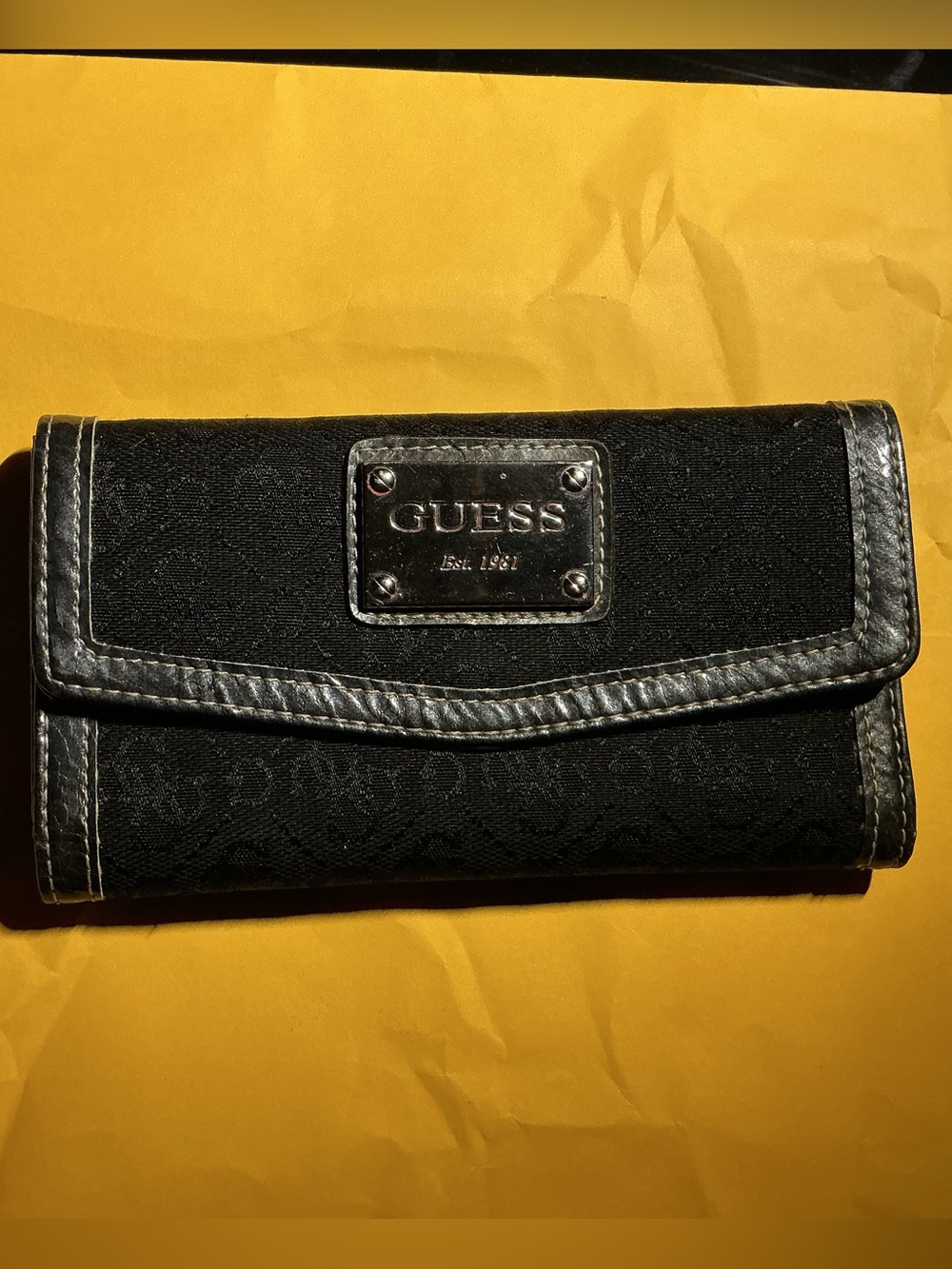 GUESS Black Women's Card Wallet